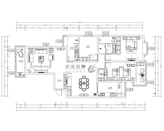 中建国熙台,现代风格,户型图